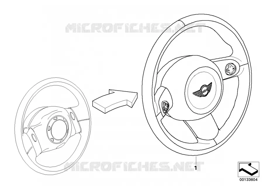 Transf. volant MFL=> Volant sport MFL MINI MINI COOPER S 2003 Cooper S N Cooper S
