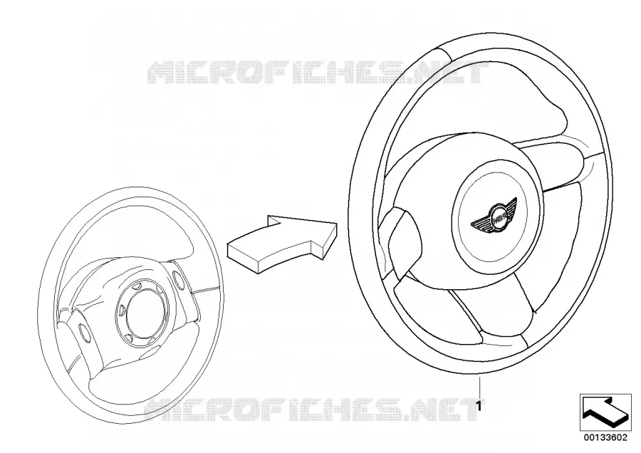 Transformat. volant => Volant sport MINI MINI COOPER S 2003 Cooper S N Cooper S
