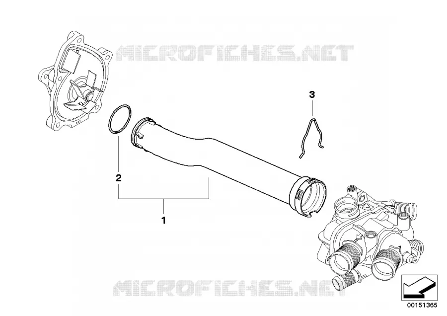 Tuyau de systeme de refroidissement MINI MINI COOPER 2008 Cooper N Cooper