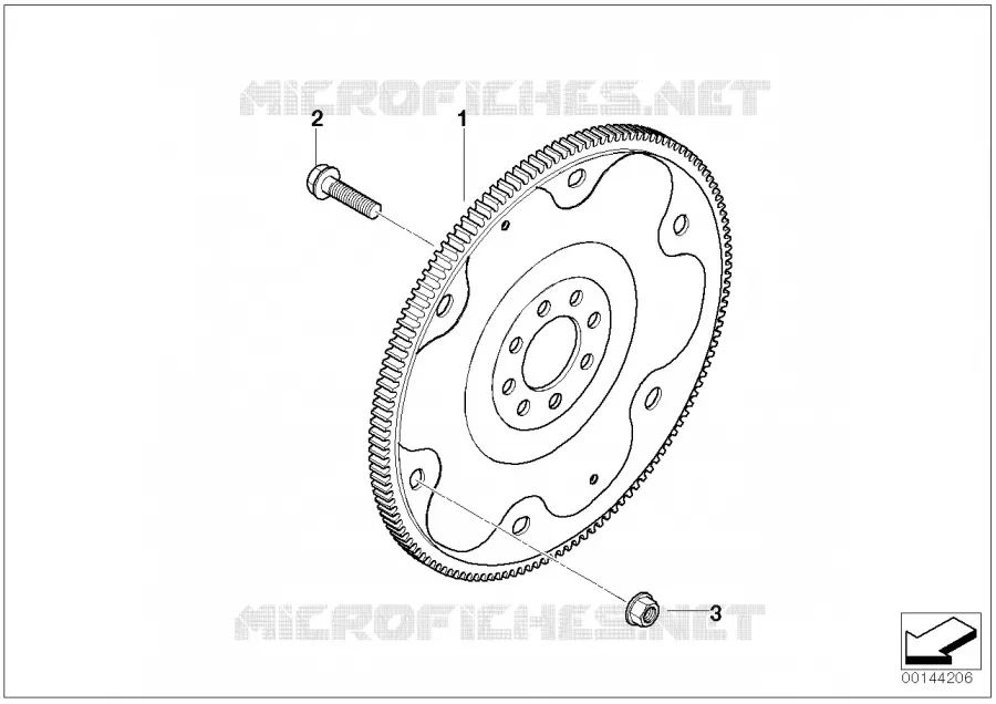 Volant moteur pour boite vt automatique MINI MINI JOHN COOPER WORKS 2006 Coop.S JCW GP N Coop.S JCW GP