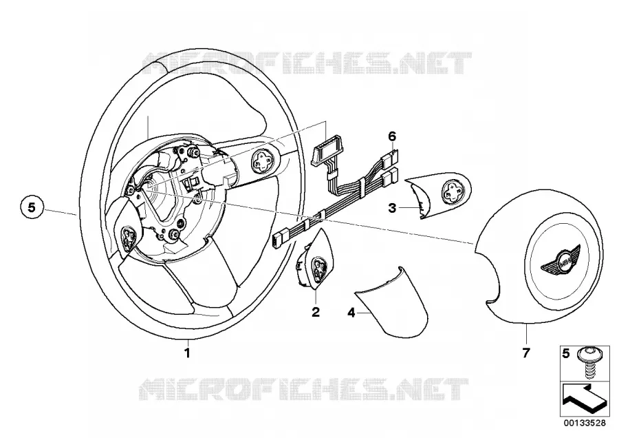 Volant sport avec airbag multifonction MINI MINI ONE 2003 One N One