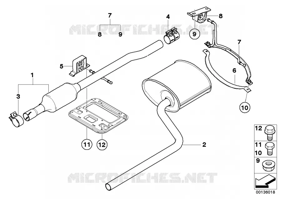 système déchappement arrière MINI MINI ONE D 2002 One D N One D