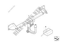 Kit de montage disp. remorquage amovible pour MINI Cooper de 2009