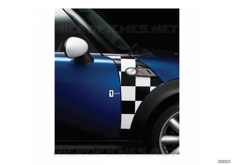A-Panel decals MINI MINI COOPER D 2005 Cooper D N Cooper D