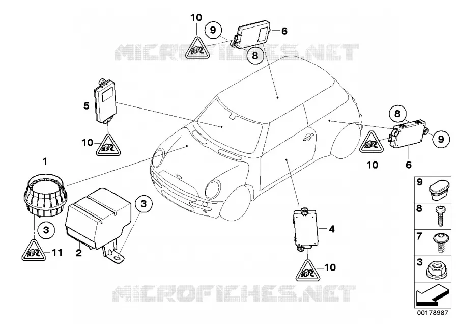 Alarme antivol MINI MINI COOPER S 2007 Cooper S N Cooper S