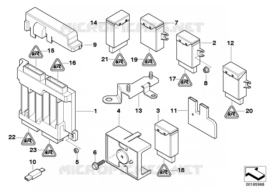 Appareils de cde de carrosserie/modules MINI MINI ONE 2003 One N One