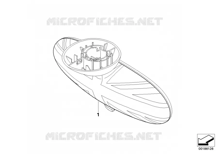 Cache de retroviseur interieur MINI MINI COOPER SD 2010 Cooper SD ALL4 N Cooper SD ALL4