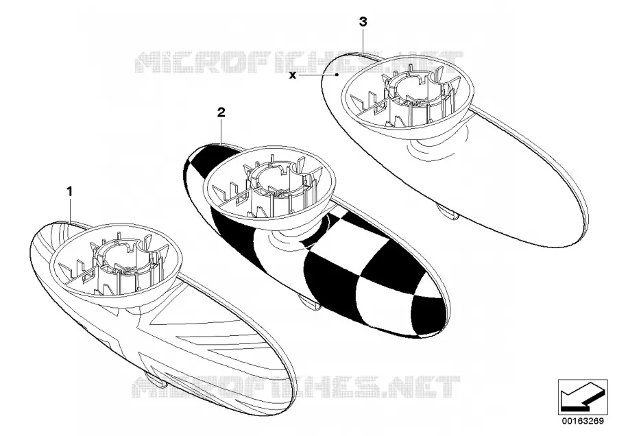 Cache de retroviseur interieur MINI MINI COOPER SD 2012 Cooper SD N Cooper SD