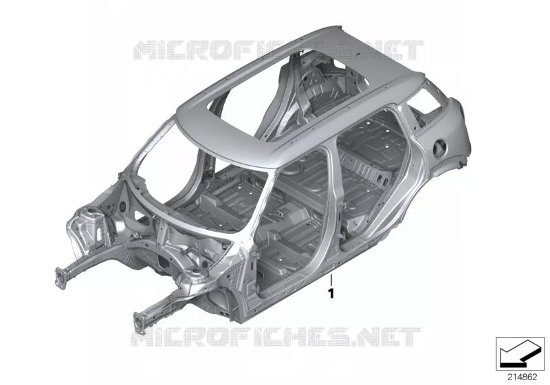 Caisse de carrosserie MINI MINI COOPER S 2010 Cooper S N Cooper S