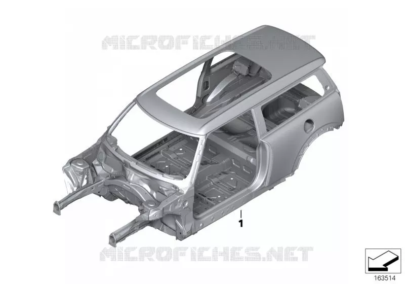 Caisse de carrosserie MINI MINI ONE 2009 One N One