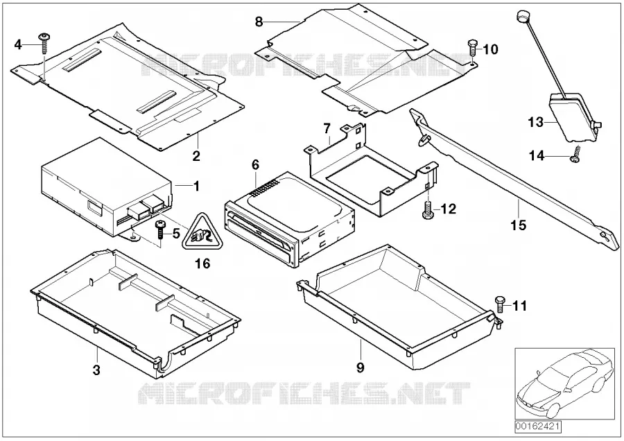 Calculat. CD de navigation/module vidéo MINI MINI ONE 2002 One 1.4i N One 1.4i