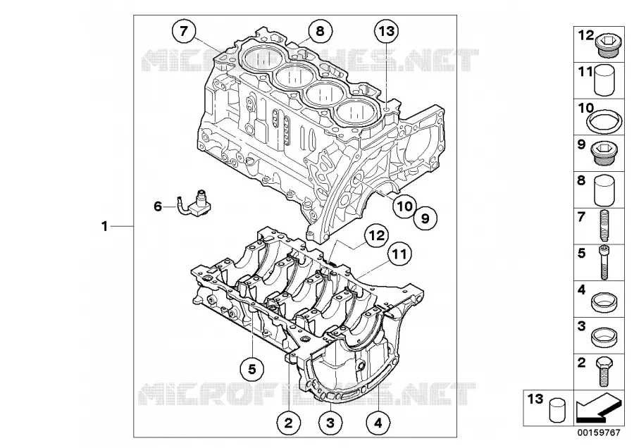 Carter-moteur MINI MINI COOPER D 2005 Cooper D N Cooper D