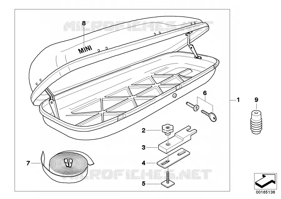 Coffre de toit MINI MINI COOPER D 2007 Cooper d N Cooper d