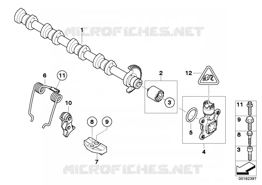 Distribution, arbre excentrique MINI MINI COOPER 2007 Cooper N Cooper