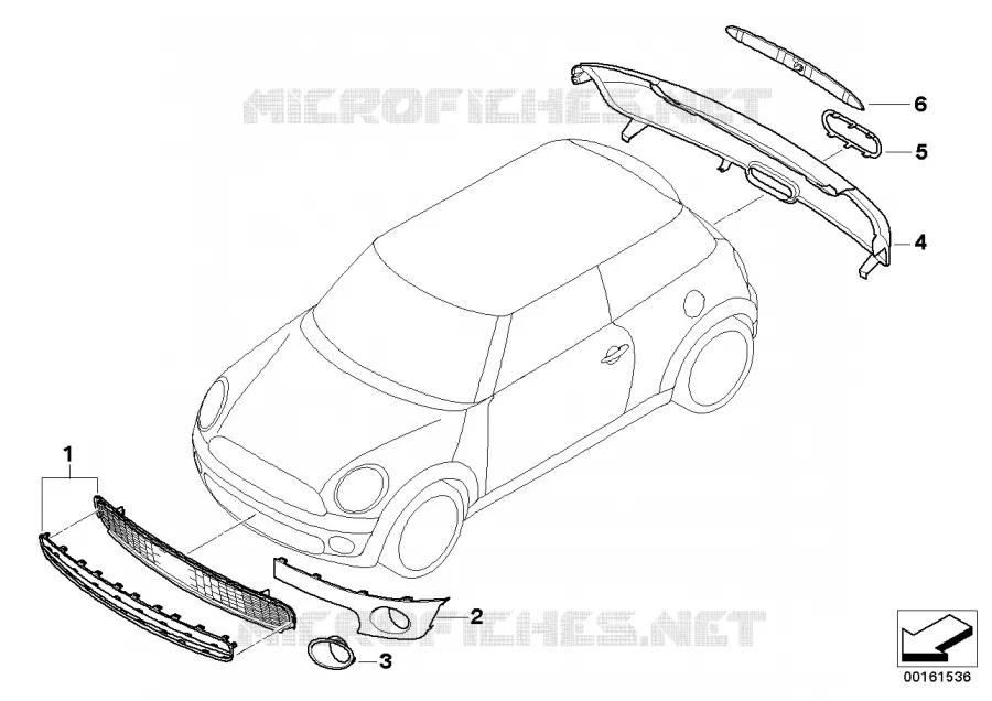Equipement ult., Chrome Line Exterieur MINI MINI COOPER D 2005 Cooper D N Cooper D