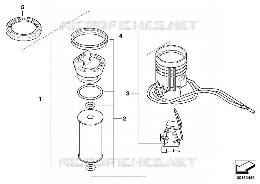 Filtre à carburant/capteur de niveau d MINI MINI COOPER S 2005 Cooper S N Cooper S