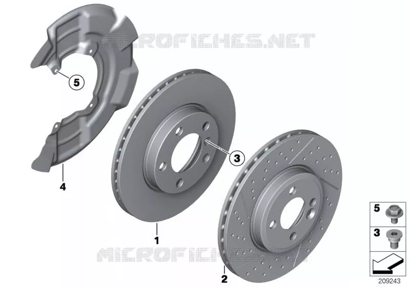 Frein de roue av-disque de frein MINI MINI ONE 2005 One N One