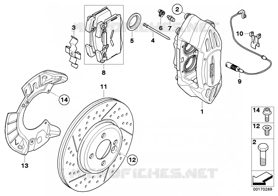 Freins sport avant JCW MINI MINI COOPER D 2005 Cooper D N Cooper D