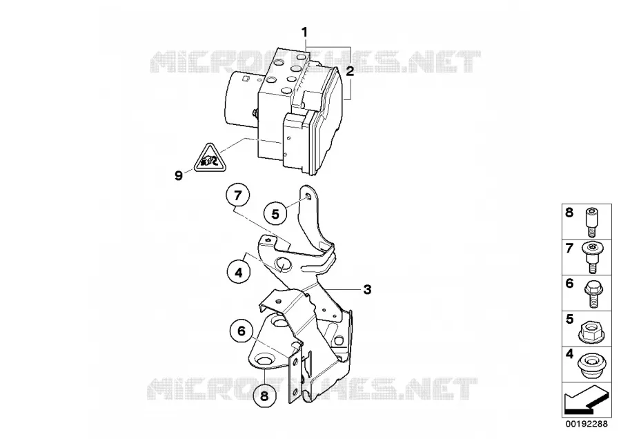 Groupe hydr.ABS/boîte de cde/support MINI MINI COOPER 2005 Cooper N Cooper