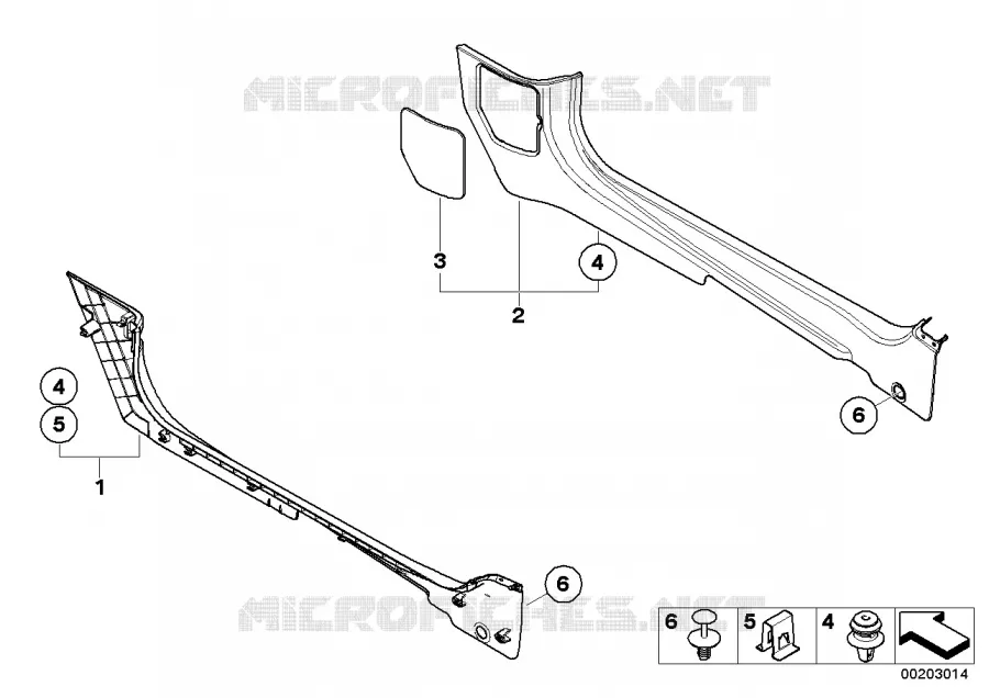 Habillage lateral plancher MINI MINI ONE D 2010 One D N One D