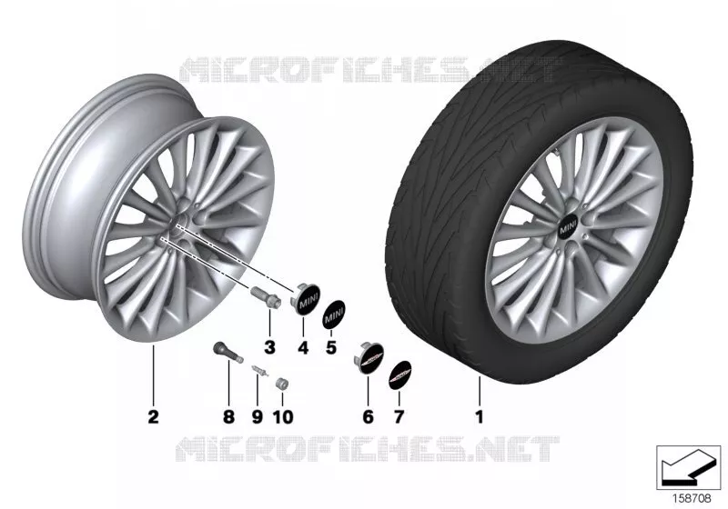 Jante mini multi-spoke (Styl. 108) MINI MINI ONE 2006 One N One