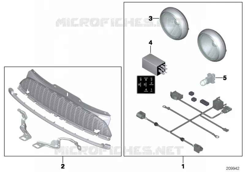 Kit Projecteurs Additionnels MINI MINI ONE 2010 One 55kW N One 55kW