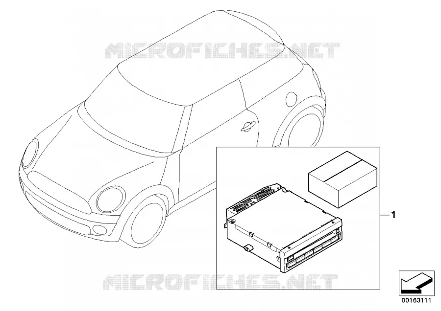 Kit post-éqpt CDC p. véh. avec SPEG high MINI MINI ONE ECO 2009 One Eco 55kW N One Eco 55kW