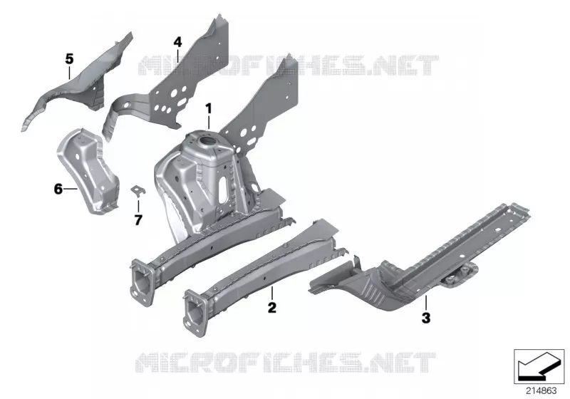 Passage de roue - Support moteur MINI MINI ONE D 2010 One D N One D