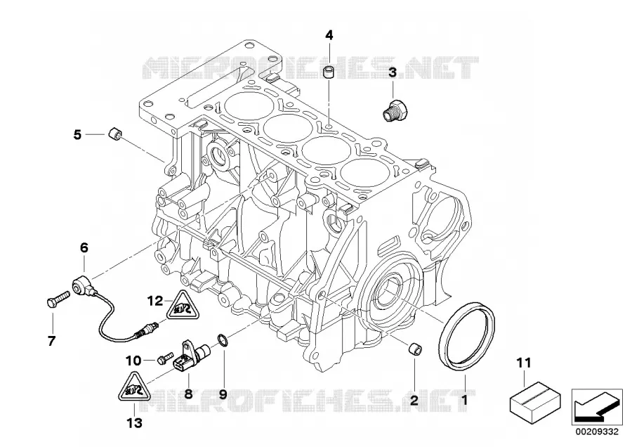 Pièces de bloc-moteur MINI MINI ONE 2003 One N One