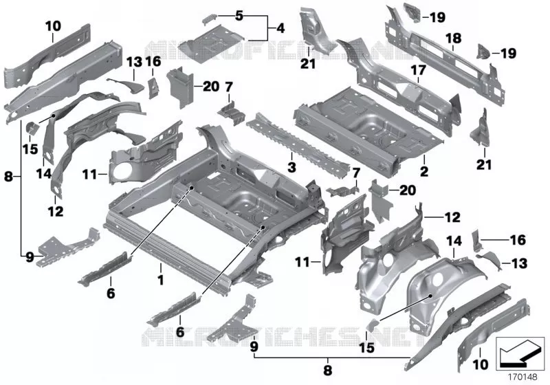Pièces de plancher de coffre arrière MINI MINI COOPER SD 2009 Cooper SD N Cooper SD