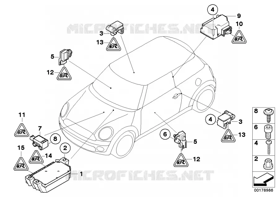 Pièces électriques dairbag MINI MINI COOPER D 2010 Cooper D 2.0 N Cooper D 2.0