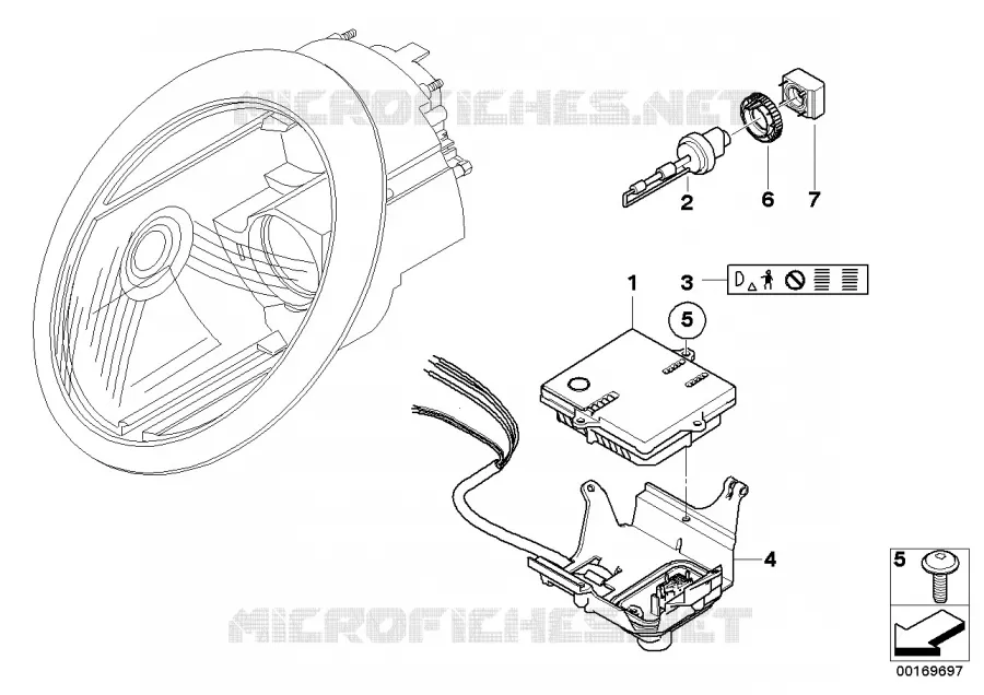 Pieces electroniques de projecteur xenon MINI MINI COOPER 2000 Cooper N Cooper