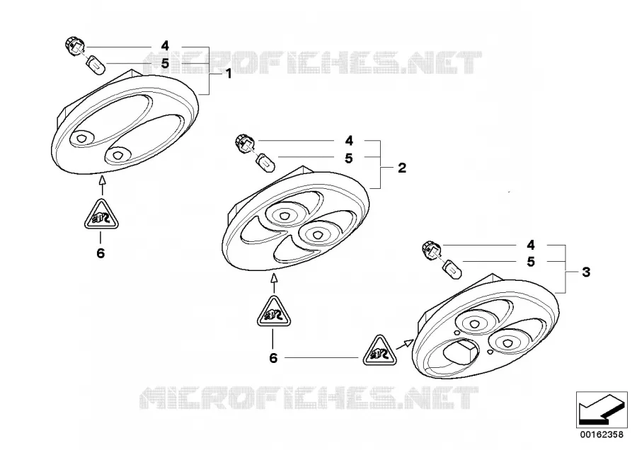 Plafonniers toit MINI MINI COOPER 2000 Cooper N Cooper