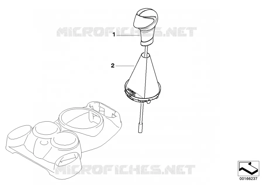 Pommeau de levier selecteur cuir MINI MINI COOPER D 2006 Cooper D N Cooper D
