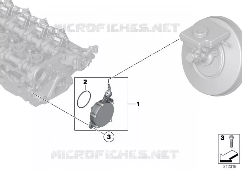 Pompe a vide avec tuyau MINI MINI COOPER S 2010 Cooper S ALL4 N Cooper S ALL4