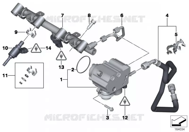 Pompe haute pression/conduites/injecteur MINI MINI COOPER S 2011 Cooper S N Cooper S
