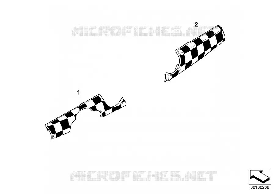 Post-équipement baguettes intérieures MINI MINI COOPER D 2009 Cooper D 1.6 N Cooper D 1.6