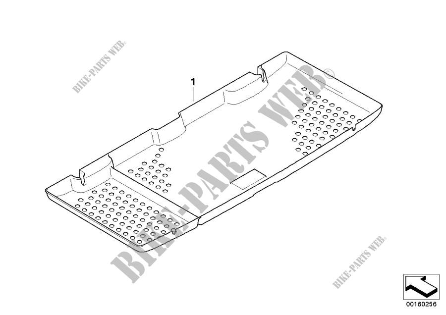 Post équipement tapis de coffre pour MINI Cooper ALL4 de 2012
