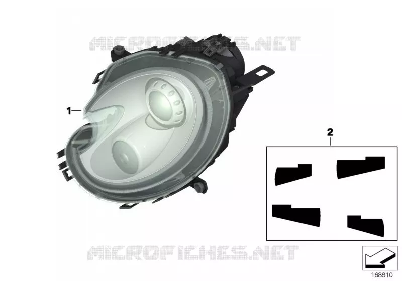 Projecteur MINI MINI COOPER 2008 Cooper N Cooper
