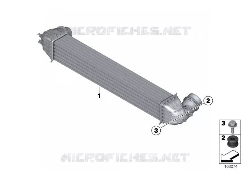 Refroidisseur dair de suralimentation MINI MINI COOPER D 2010 Cooper D 1.6 N Cooper D 1.6