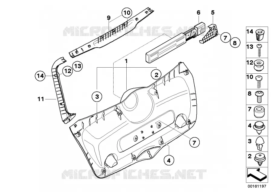 Revetement de couverture de coffre MINI MINI COOPER SD 2009 Cooper SD N Cooper SD