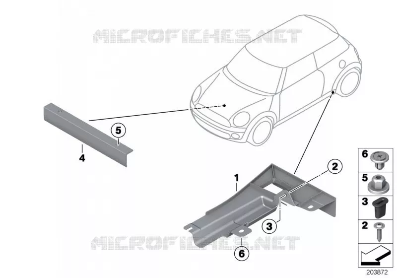 Revêtement de soubassement MINI MINI COOPER D 2011 Cooper D 2.0 N Cooper D 2.0