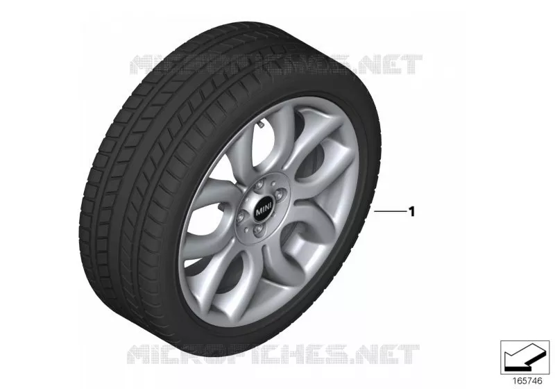 Roue hiver complète Flame Spoke R97-17