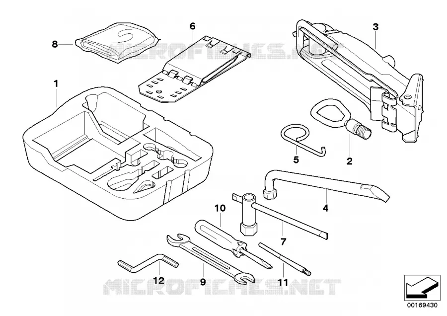 Trousse à outils/Cric MINI MINI ONE 2006 One N One