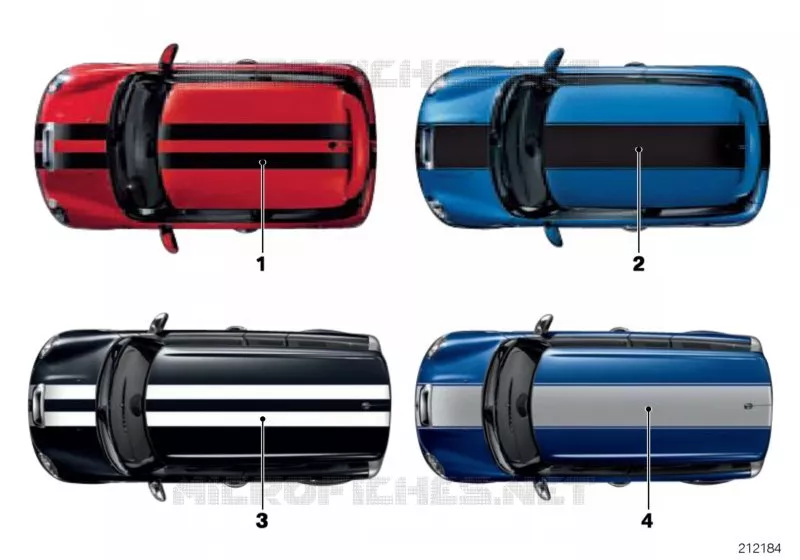 Viper and racing stripes MINI MINI COOPER S 2007 Cooper S N Cooper S