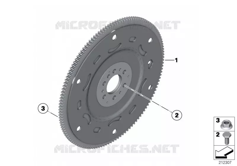 Volant moteur pour boite vt automatique MINI MINI COOPER 2010 Cooper N Cooper