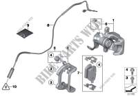 Capteur de plaquette de frein arrière pour MINI Cooper ALL4 de 2013