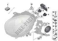 Composants pour projecteur pour MINI Cooper de 2012