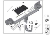 Dispositif dattelage amovible pour MINI Cooper ALL4 de 2012