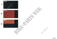 Echantillons de sellerie cuir/tissu pour MINI Cooper de 2003